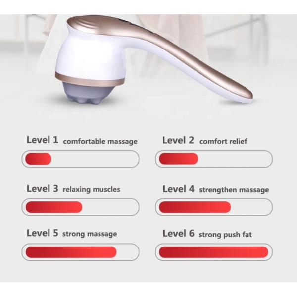 Cordless 6 modes 6 intensity high performance vibration rechargeable Anti Cellulite slimming massager