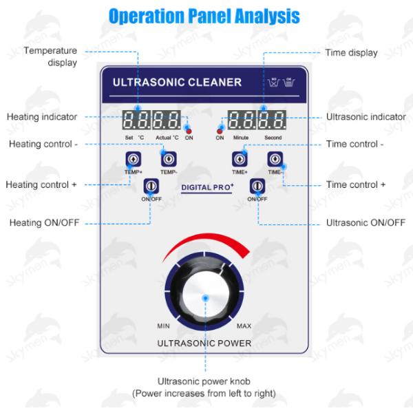 53 Liters 28/40 KHz Ultrasonic Cleaning Equipment For Removing Heavy Oil Stain Rust Degrease