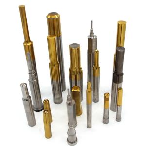 China Tungsten Carbide Punch Pin with TiN Coating for Long Mould Life and High Toughness in Industrial Field on sale