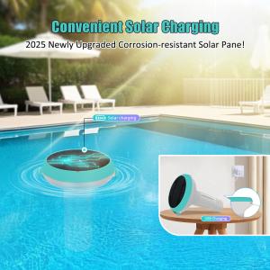 7 In 1 Smart Pool Monitor With App – Solar / USB Powered Water Quality Tester