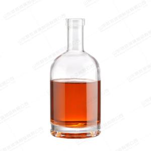 Empty Spirit Custom Size Accepted 100ml 200ml 375ml 500ml Clear Gin Glass Bottle