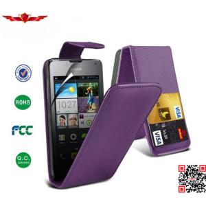 China Newest High Level PU Credit Card Flip Cover Case For Huawei Ascend Y330 on sale