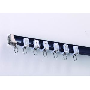 China Dark Blue Aluminum Thickness 2mm Bendable Curtain Track Extra Thick on sale