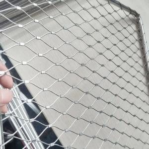 China Ferrule Knitted Beauty Flexible Wire Rope Cable Mesh For Zoo Enclosure on sale