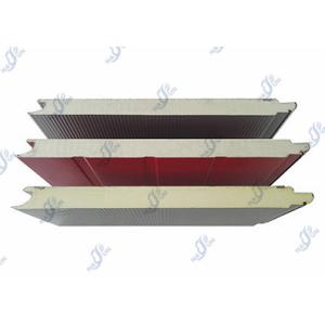 China Alu / Steel Pu Foam Sandwich Panel Finger Proof 0.326mm 0.6mm Thickness on sale