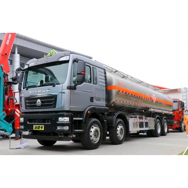 Quality Used Heavy Duty Trucks Sinotruck Second Hand Oil Tanker 8*4 Drive Mode 26 Cubic 4 Axles wholesale