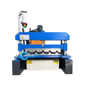 Cheap Plc Control Automatic Cutting Ppgi Steel High Rib Roofing Sheet Cold Roll Forming Machine For Zimbabwe for sale