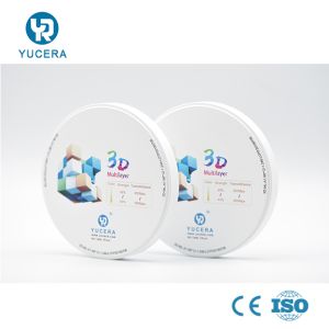 Dental Lab Cad Cam Materials Zirconia Blocks 3D Multilayer Pre Shaded Zirconia