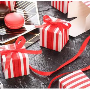 Luxury Ribbon Paper Boxes For Chocolates Packaging Customized Logo