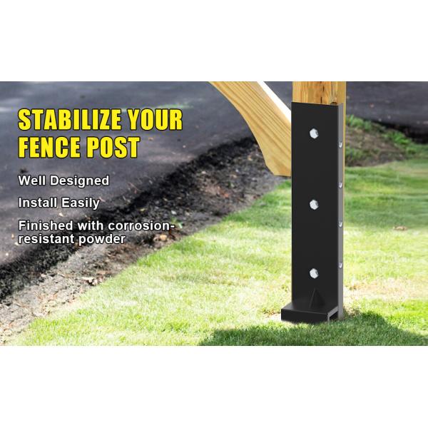 Fence Post Anchor Ground Spike for Repairing Broken Wooden Fence Post Repair