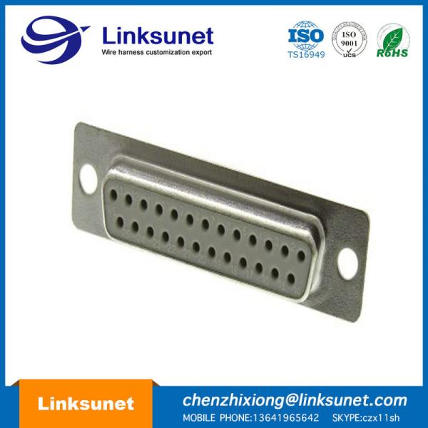 M8 / 12 - 4 PIN Female Plastic Wire Harness D Sub 37 Pin UL94 - V0 Multi Colors