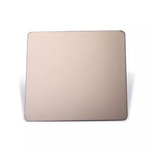 ISO9001 304 Gold Bead Blasted Stainless Steel Sheet Rustproof For Decoration