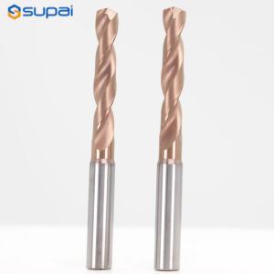 Cheap Coated Tungsten Carbide Drill Bits For CNC Machines Custom Cutting Edge Angles Various Flute Types for sale