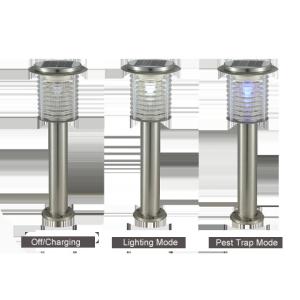 Hitechled Solar Lawn Lamp,Solar Pest Control,Solar Bug trap Zapper,Solar Insect