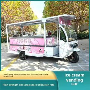 Electric Cargo Tricycle 60V 1000W Power Open/Closed Body Types 400kg Ice Cream