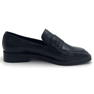 Leather Slip On Flat Loafer Shoes Comfortable With EVA Insole Material