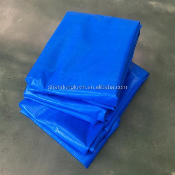 Waterproof Sliver Blue Poly Tarp for Canopy Tent Boat Or Pool Cover Lightweight
