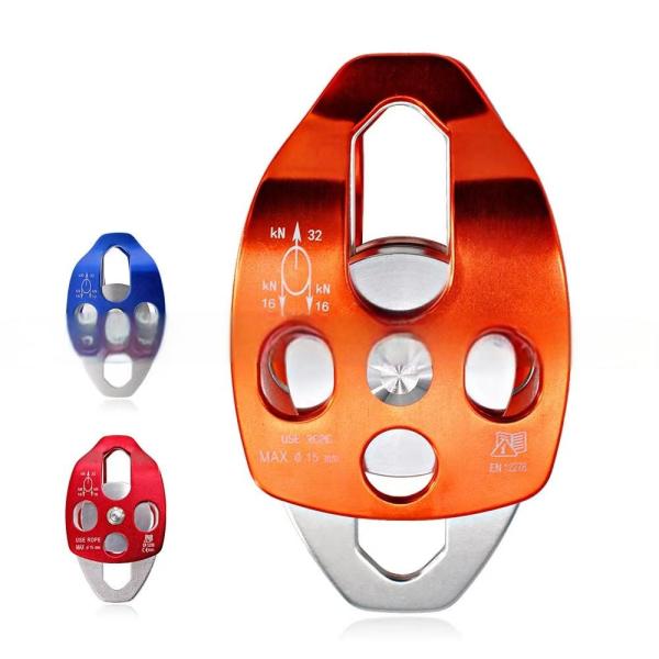 Galvanized 7075 Aluminum Portable Pulley System for High Altitude Transport and Climbing