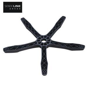 Black Office Chair Swivel Base Smooth Movement Radius 340mm With Wheels