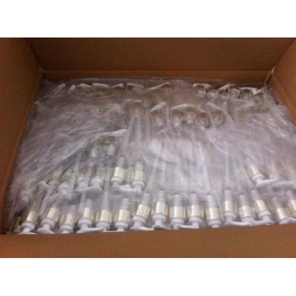 33mm Ribbed PP Soap Dispenser Replacement Pump , Plastic Pump Shampoo Dispenser 1