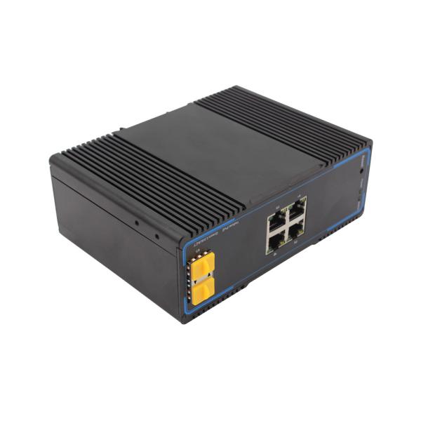 Gigabit Managed Industrial Switch With Poe Function SFP Slot Port Surge Protection IP40 OEM