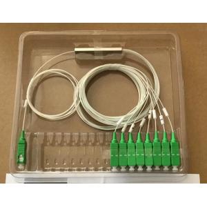 1x64 Steel Tube Plc Optical Splitter IN/OUT 0.9mm G657A1 1m Pigtail With SC UPC