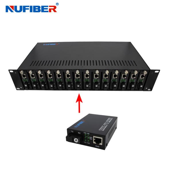 Quality 19'' 2U 14 Slot Standalone Media Converter Rack Mount Chassis wholesale