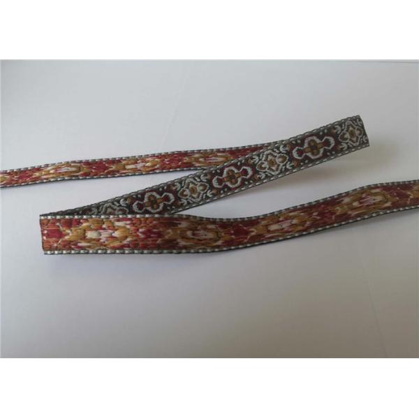 20mm Custom Jacquard Ribbon Colorful Pattern Knitted Fashionable Nylon Woven
