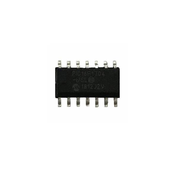8 Bit 7KB PIC16F1704 Flash Microcontroller , 3.3V 5V Automotive 14Pin PIC16F1704