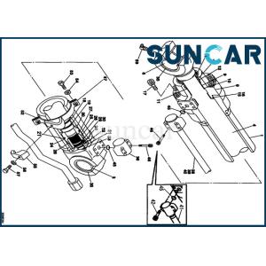 China LZ00443 CASE Excavator Hydraulic sealing Repair Parts arm Cylinder Seal Kit fits CX210LR CX240 on sale