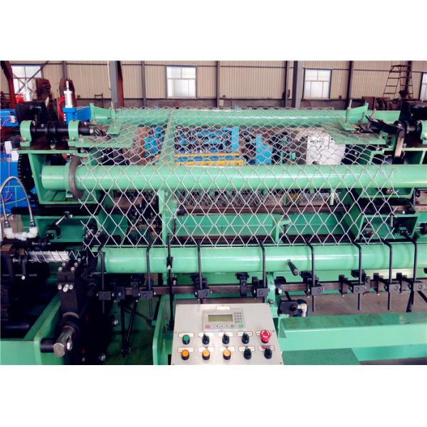 Horizontal Chain Link Weaving Machine , Stainless Steel Fencing Manufacturing