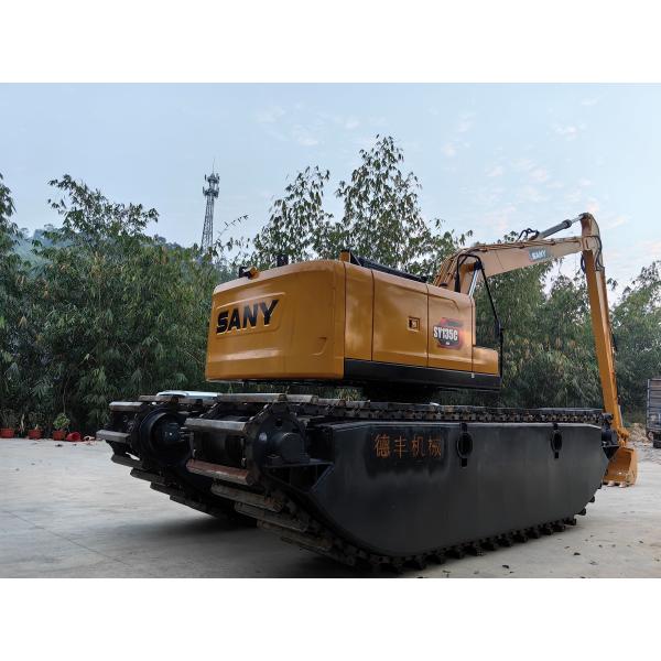 Cuctomized Amphibious Swamp Buggy Excavator Floating Pontoon Q355b Customized