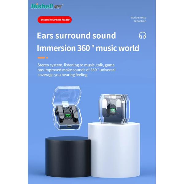 BT 5.3 TWS Bluetooth Headset Waterproof Stereo True Wireless Earbuds K30