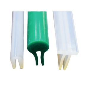 75 A Hardness Curved Belt PU Edge Sealing Strip Fixed On Conveyor Belts