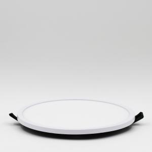 Cheap White Ultra Slim LED Panel Light 225mm 3000K Round Recessed 90 Lm/W Lumen Efficiency for sale