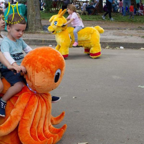 Hansel baby ride on animals stuffed and plush animals toy for mall