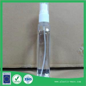 supply PET 80ml oblate bottle in clear color with pump head plastic bottle