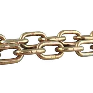 20Mn2 G70 Transport Chain with Eye Grab Hook and Delta Ring in Black