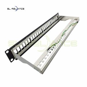Blank FTP Keystone Jack Patch Panel Cat5e Cat6 Cat6a Patch Panel 24 Port