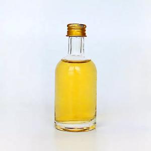 50ml Empty Mini Clear Glass Vodka Whisky Bottles for Glass Products Cosmetic