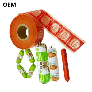 Sausage Plastic Casings Custom Wholesale Flexography Printing Color Plastic