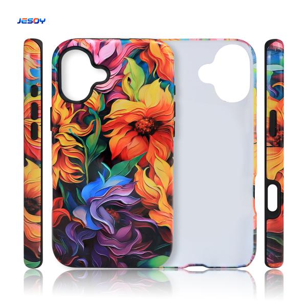 Quality 2 In 1 Mobile Phone Cover 3D Sublimation Mobile Phone Cases Customized For IPhone 16 wholesale