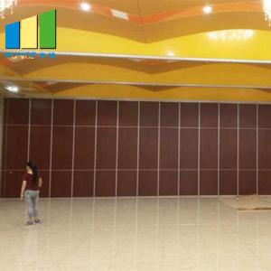 Aluminum Frame Office Wooden Sliding Partition Walls Materials Single Or Double