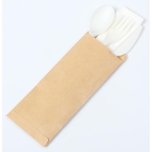 Quality Eco Friendly Disposable Utensils , Disposable Cutlery Kit In Envelope Wrapper wholesale