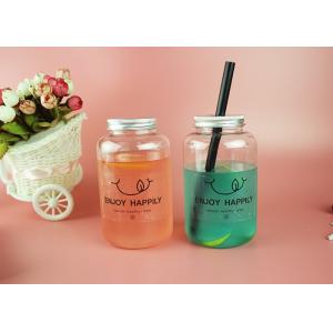 28MM CLEAR ODM 8OZ PLASTIC BEVERAGE BOTTLE WITH LIDS