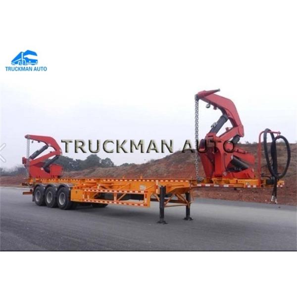 TRUCKMAN Side Lifter Trailer , Sidelifter Container Trailer With Xcmg Brand Crane