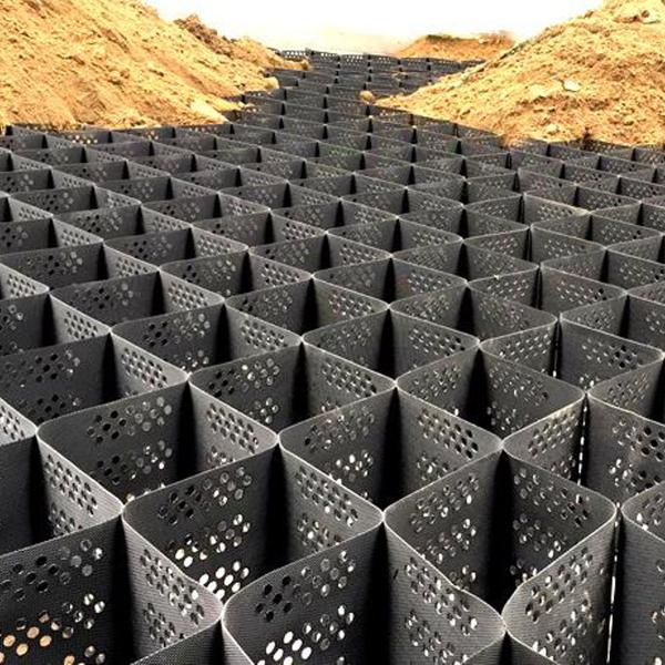 1.1mm-1.7mm Thickness HDPE Geocell for Road Soil Stabilization and Slope