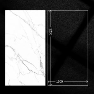 White Sintered Stone Kitchen Countertop and Island Top Polished Porcelain Tile