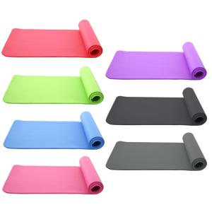 Lengthened 1cm Thick Non Slip Yoga Mat NBR Foam Customed Logo