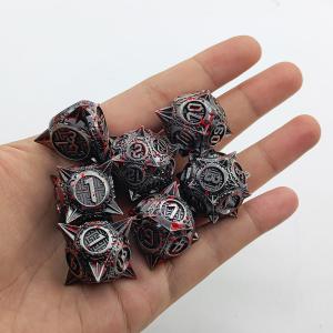 Bloodstarial Meteor Metal Dice Set D8 RPG Dragon And Dungeon